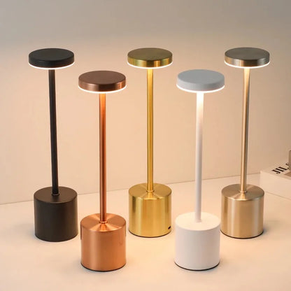 Modern Metallic Table Lamp | Sleek Design with Wireless Convenience 2