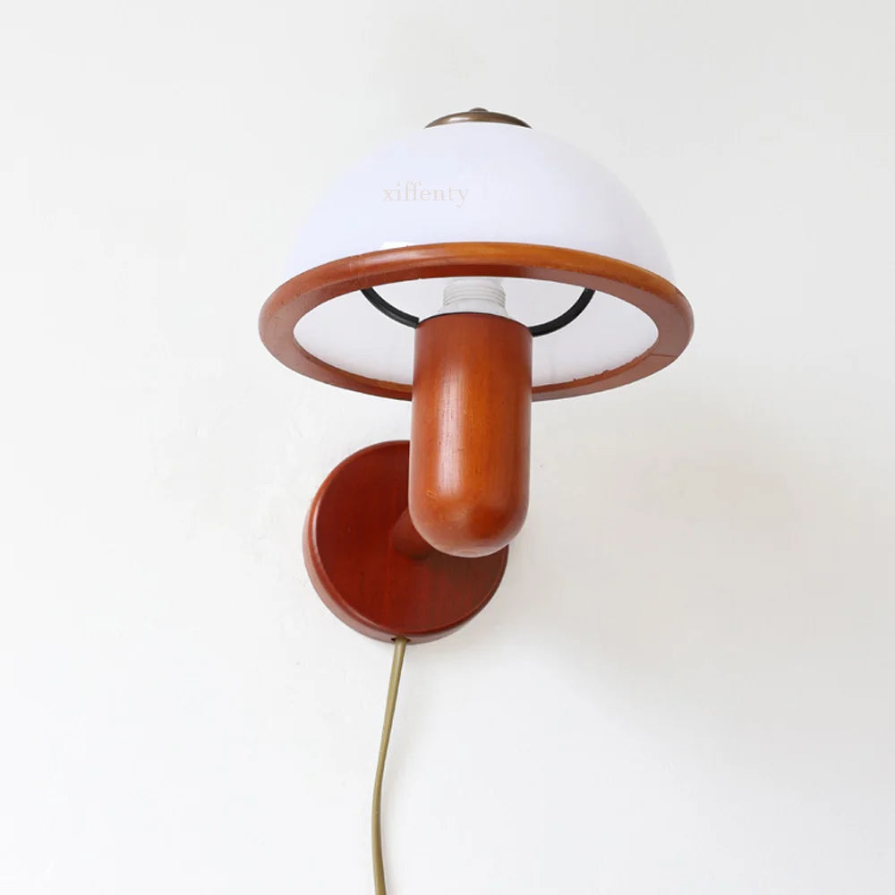 Wooden Wall Lamp | Japanese Minimalist Design with LED Lighting 3