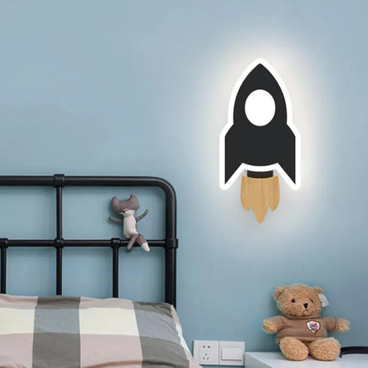 LED Rocket Wall Lamp | Whimsical Design for Children's Spaces 1