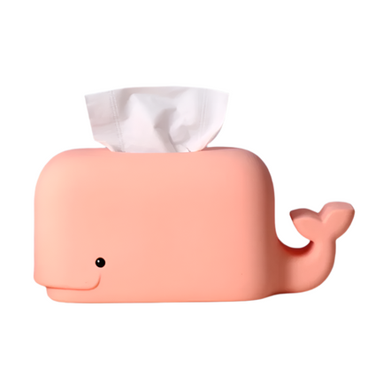 Kawaii Whale Tissue Box Cover | Soft Silicone Design for Fun Decor 9