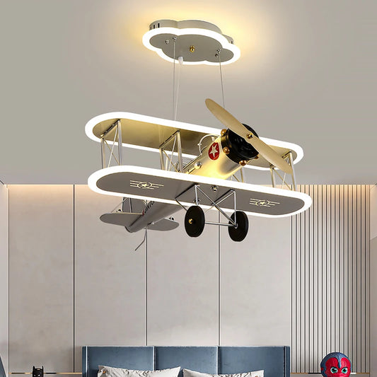 Kids Airplane Pendant Lamp | Vintage Design with LED Lighting 1