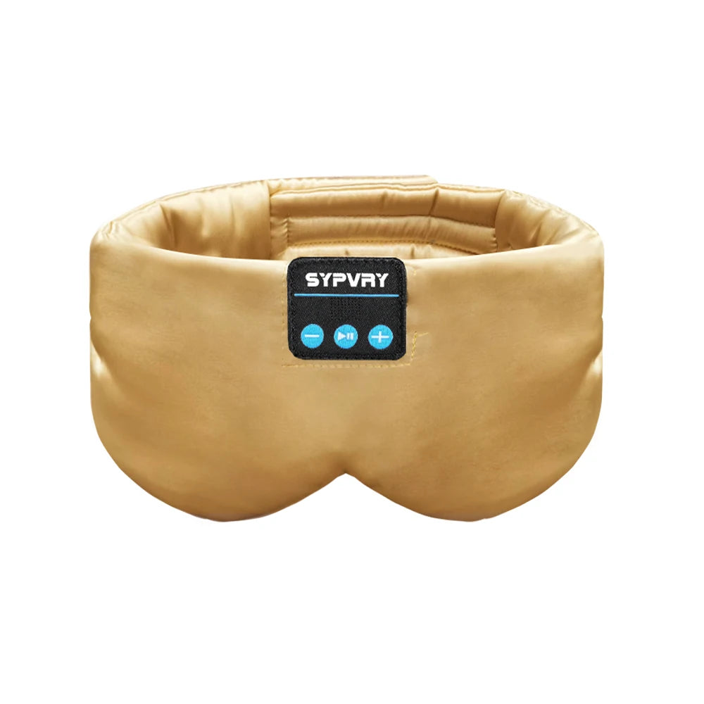 Silk Sleep Eye Mask with Bluetooth Headphones
