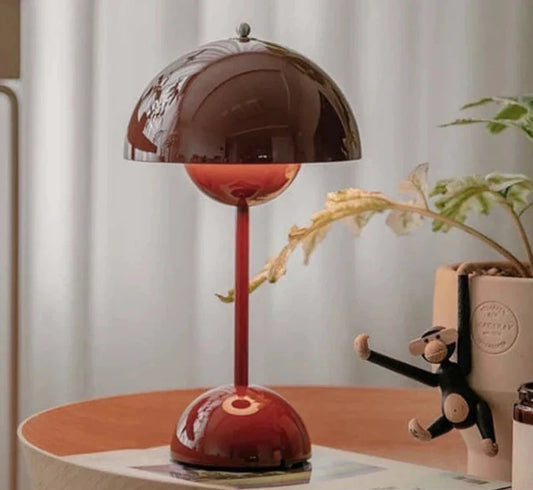 Rechargeable Mushroom Table Lamp | Modern LED Design with Dimmable Feature 1