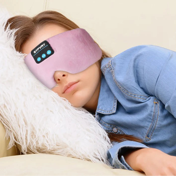 Silk Sleep Eye Mask with Bluetooth Headphones