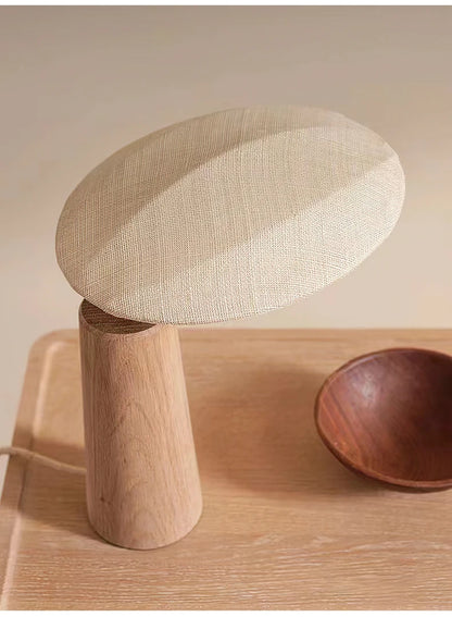 Wabi Sabi Table Lamp | Minimalist Design with Natural Wood Base 5