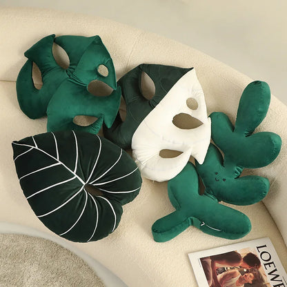 Leaf-Shaped Plush Pillow | Soft and Cuddly Nature-Inspired Decor 8
