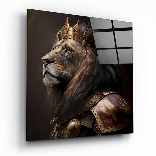 Lion King Glass Wall Art  || Designer Collection