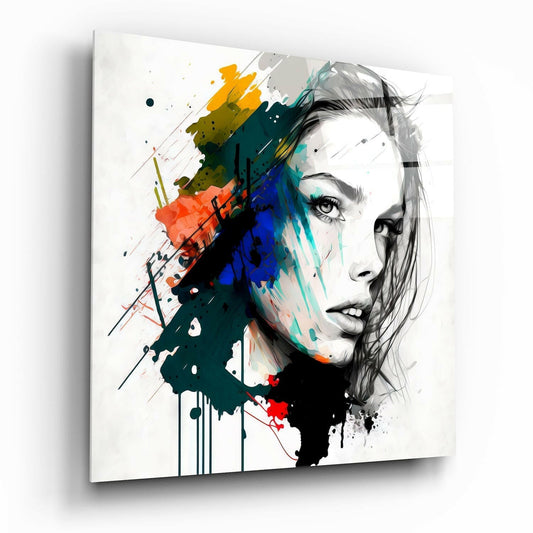 Woman Glass Wall Art  || Designer Collection