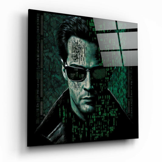 Matrix Glass Wall Art  || Designer Collection
