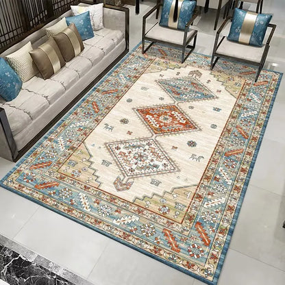 Retro Living Room Rug | Soft Polyester with Non-Slip Backing 2
