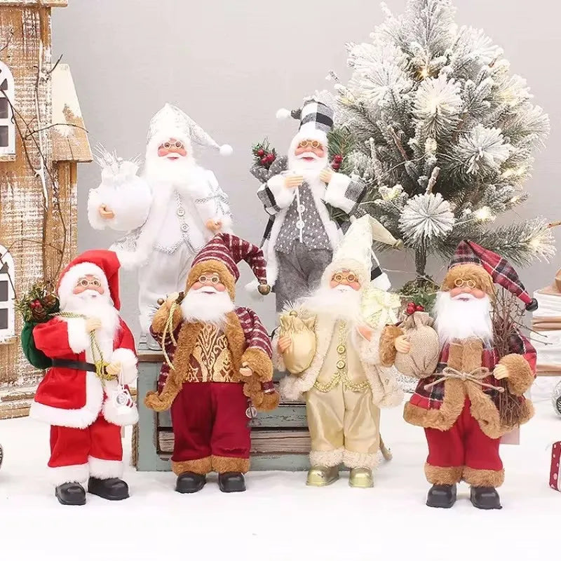 Santa Claus Decoration | Festive Figure with Gift Bag for Christmas 4