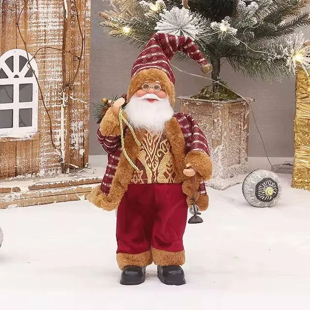 Santa Claus Decoration | Festive Figure with Gift Bag for Christmas 9
