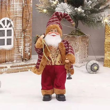 Santa Claus Decoration | Festive Figure with Gift Bag for Christmas 9