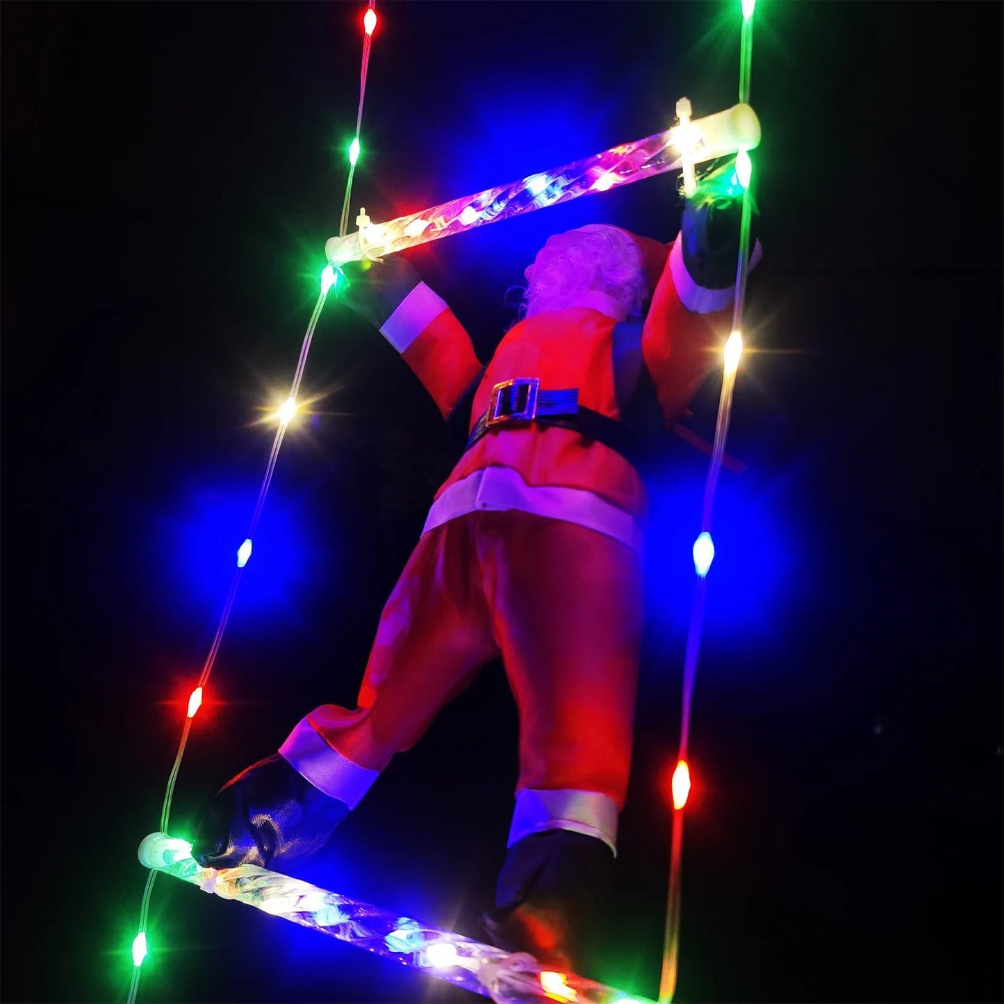 Santa Ladder Decor | Enchanting LED Christmas Decoration 2
