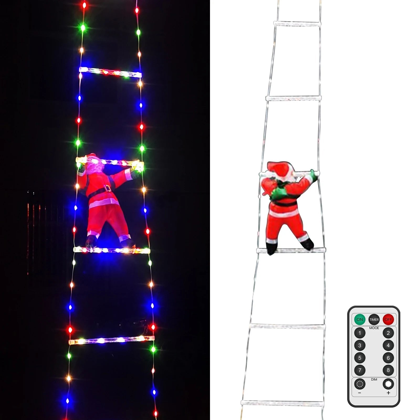 Santa Ladder Decor | Enchanting LED Christmas Decoration 3