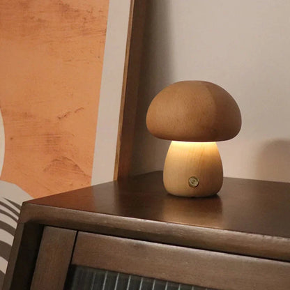 Mushroom Table Lamp | Rechargeable LED with Dimmable Light 5