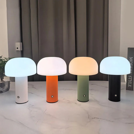 Rechargeable Mushroom Lamp | Touch-Activated Dimming for Custom Ambiance 1
