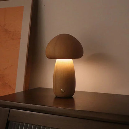 Mushroom Table Lamp | Rechargeable LED with Dimmable Light 3