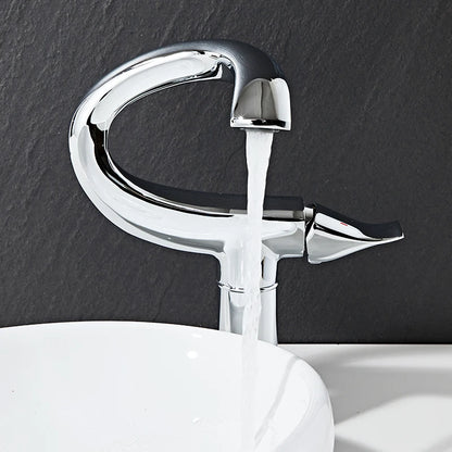 Tall Bathroom Basin Faucet | Elegant Swan-Inspired Design 3