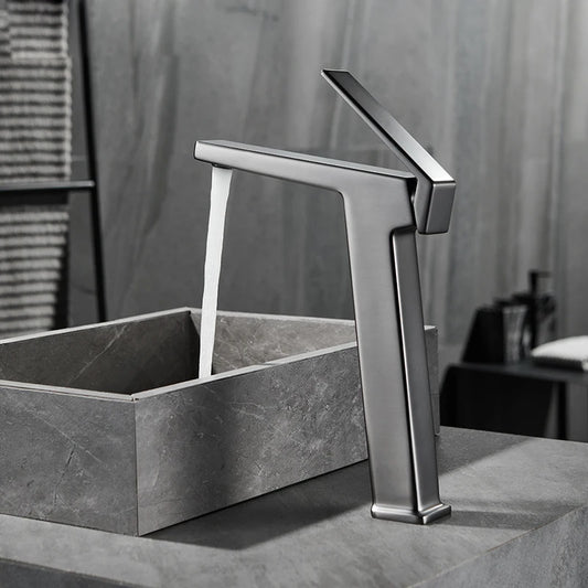 Tall Single Lever Bathroom Faucet | Sleek Modern Design for Style 1