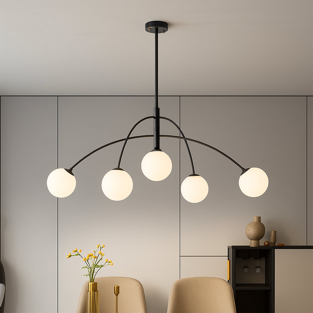 Scandinavian Chandelier | Minimalist Design with LED Lighting 0