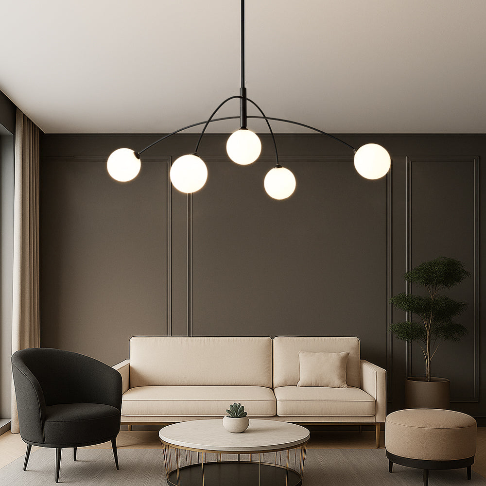 Scandinavian Chandelier | Minimalist Design with LED Lighting 2