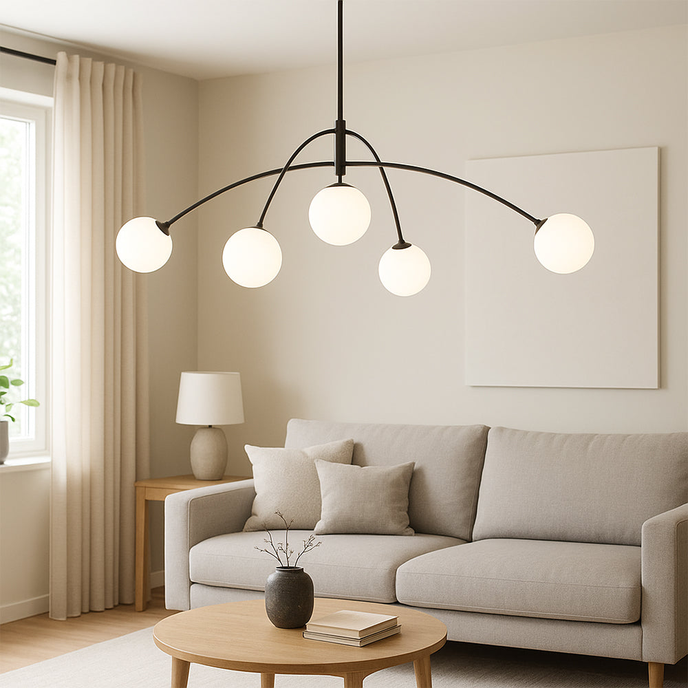 Scandinavian Chandelier | Minimalist Design with LED Lighting 3