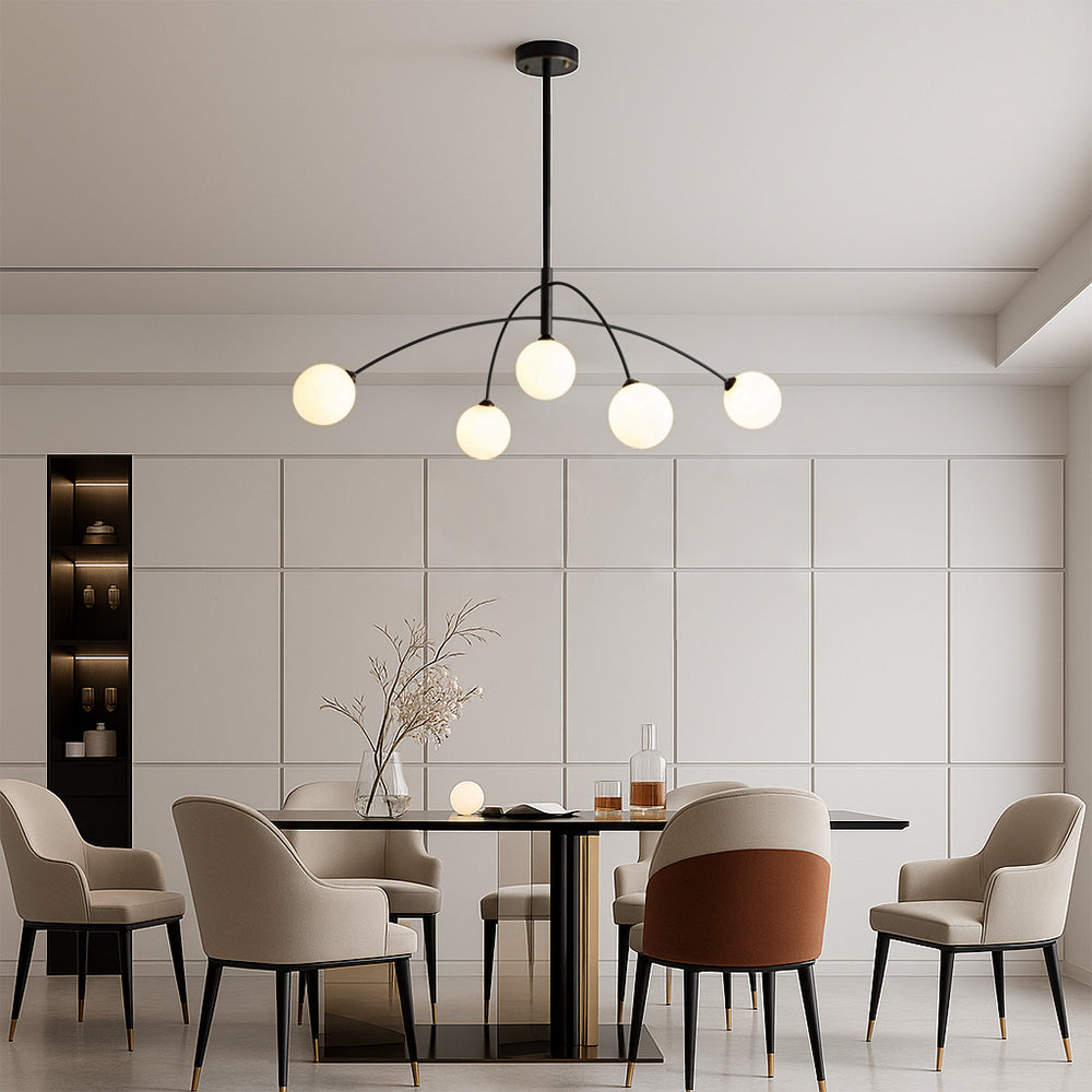 Scandinavian Chandelier | Minimalist Design with LED Lighting 4