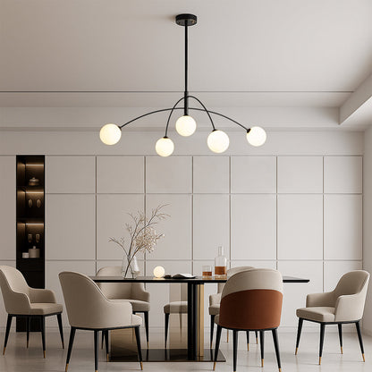 Scandinavian Chandelier | Minimalist Design with LED Lighting 4
