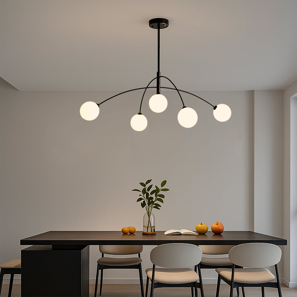 Scandinavian Chandelier | Minimalist Design with LED Lighting 5
