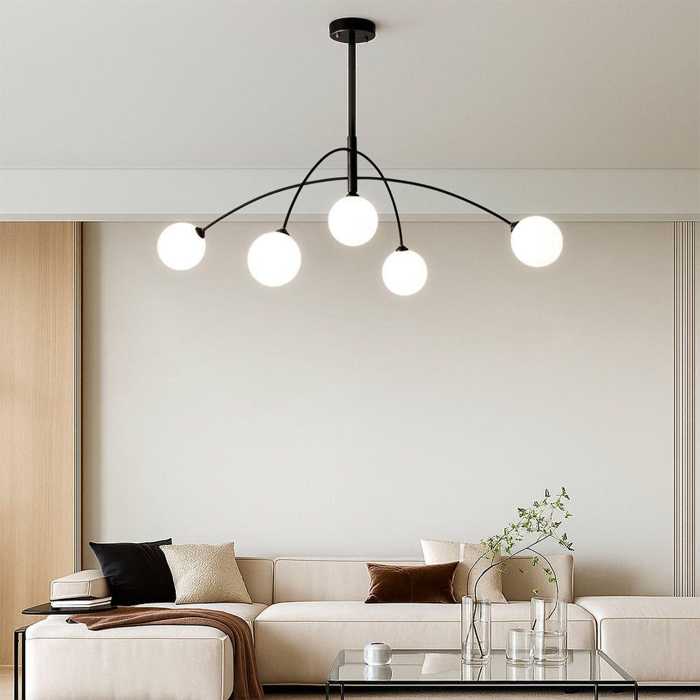 Scandinavian Chandelier | Minimalist Design with LED Lighting 6