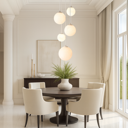 Scandinavian Chandelier | Moon Lamp for Staircase and Dining Room 5