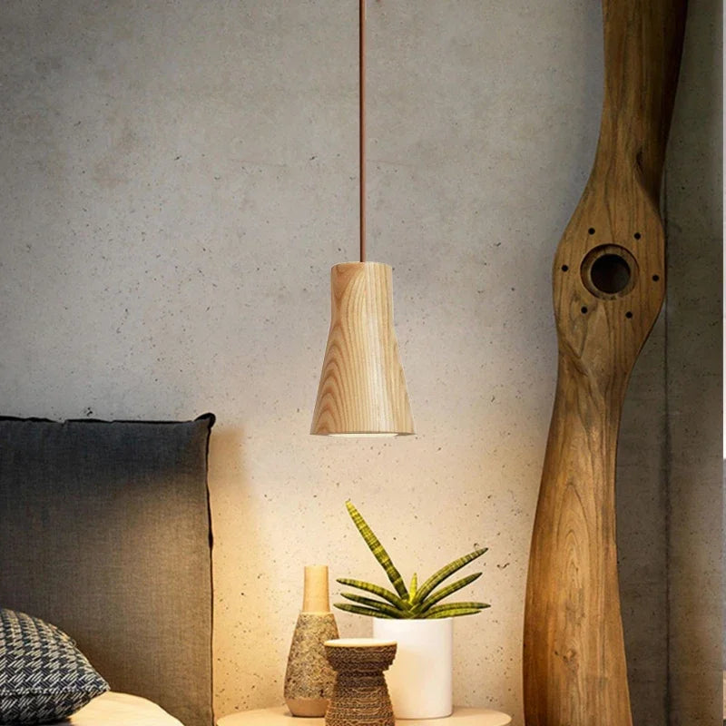 Scandinavian Pendant Lamp | Natural Wood Design for Kitchen Pendant Lighting 10