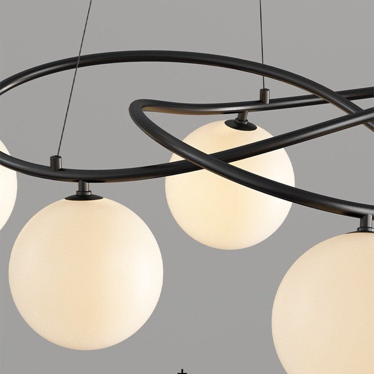 Scandinavian Retro Chandelier | Stylish Black Design for Modern Spaces 5