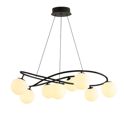 Scandinavian Retro Chandelier | Stylish Black Design for Modern Spaces 6