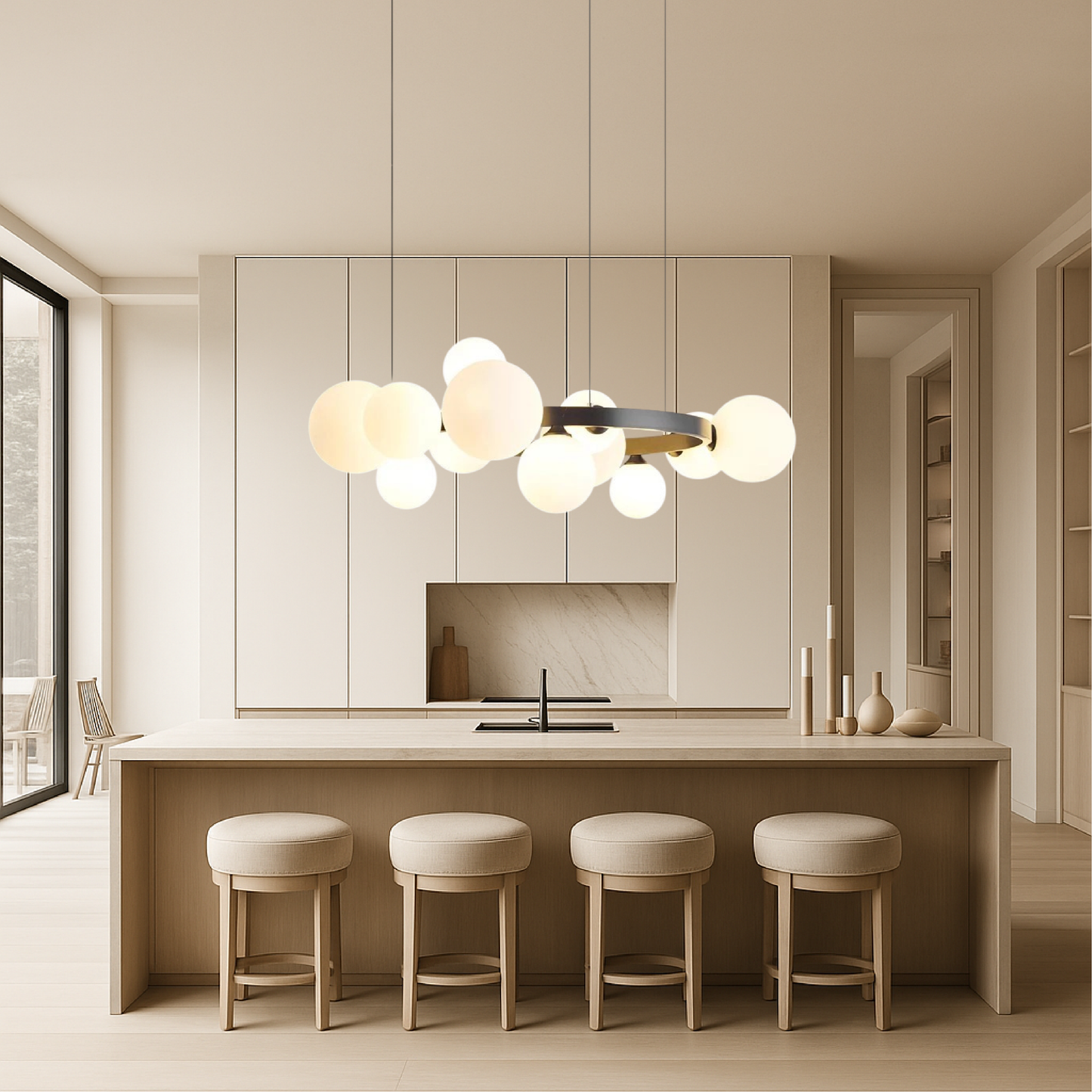 Scandinavian Style Chandelier | Modern Minimalist Design for Living Room 1