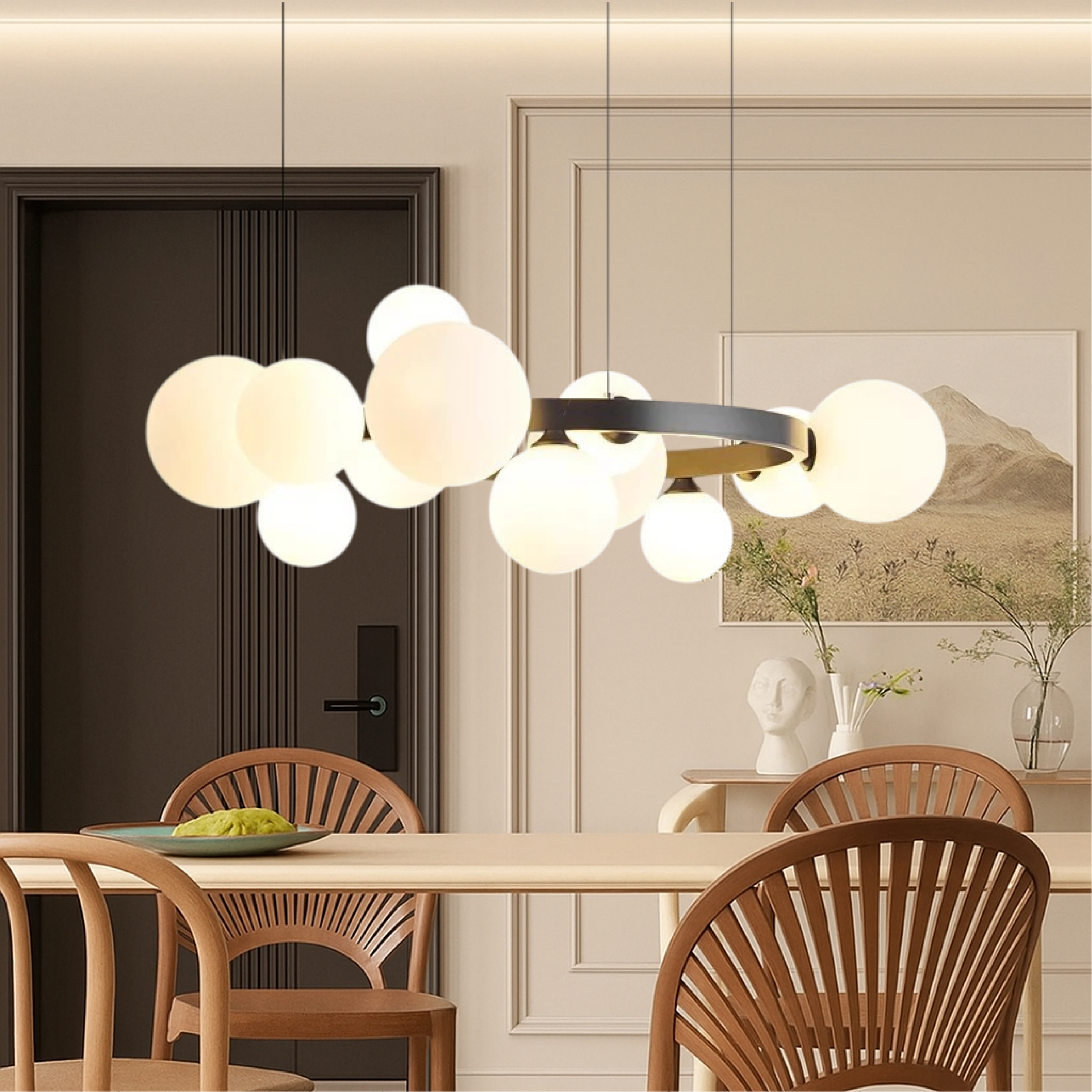 Scandinavian Style Chandelier | Modern Minimalist Design for Living Room 2
