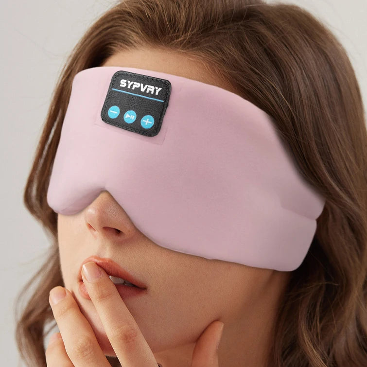 Silk Sleep Eye Mask with Bluetooth Headphones