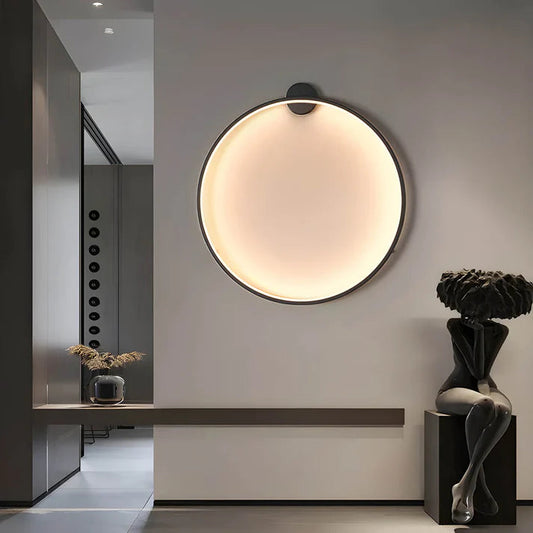 Sculpted Ring Wall Lamp | Modern Design with Integrated LED Lighting 0