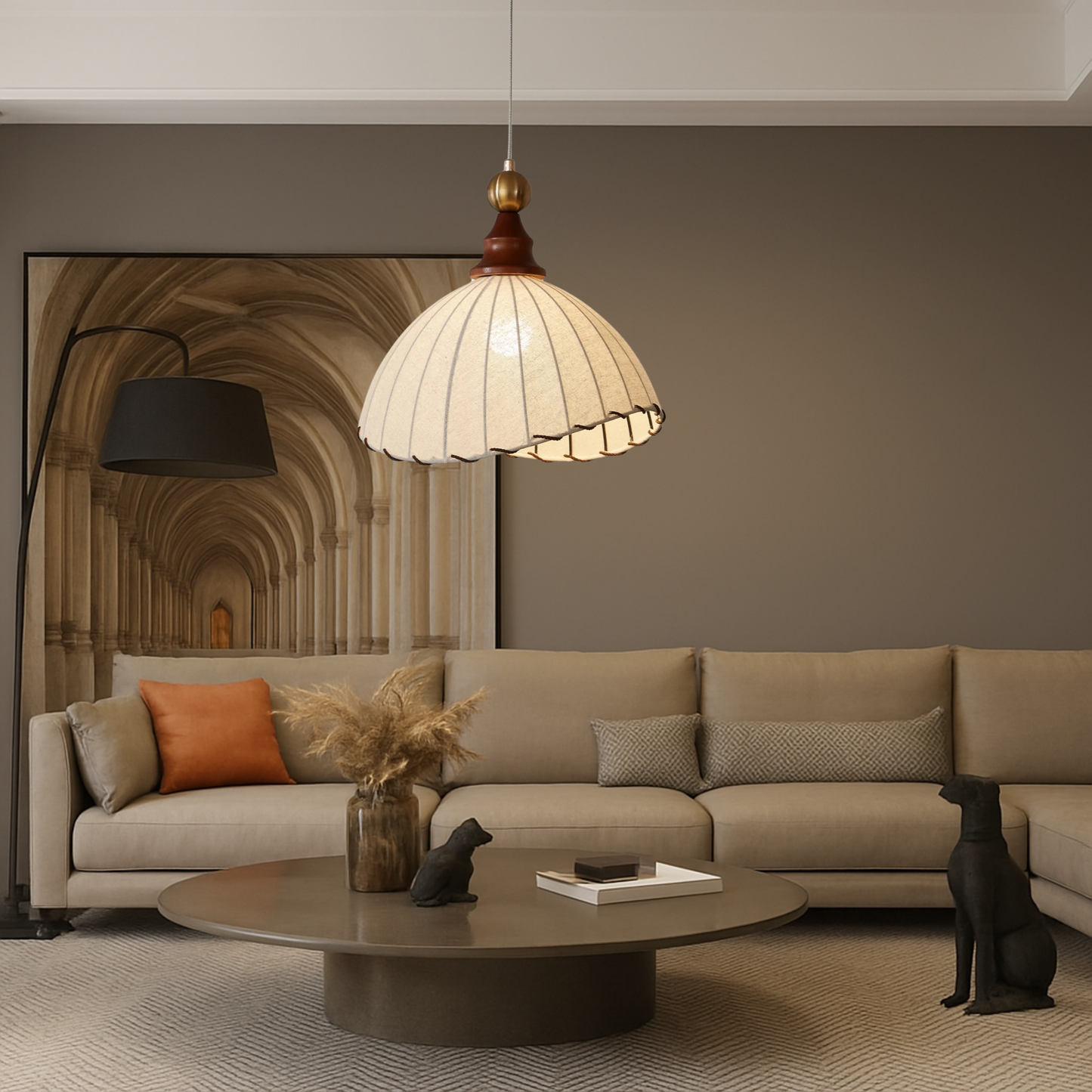 Sculptural Pendant Lamp | Contemporary Design with Adjustable Height 2