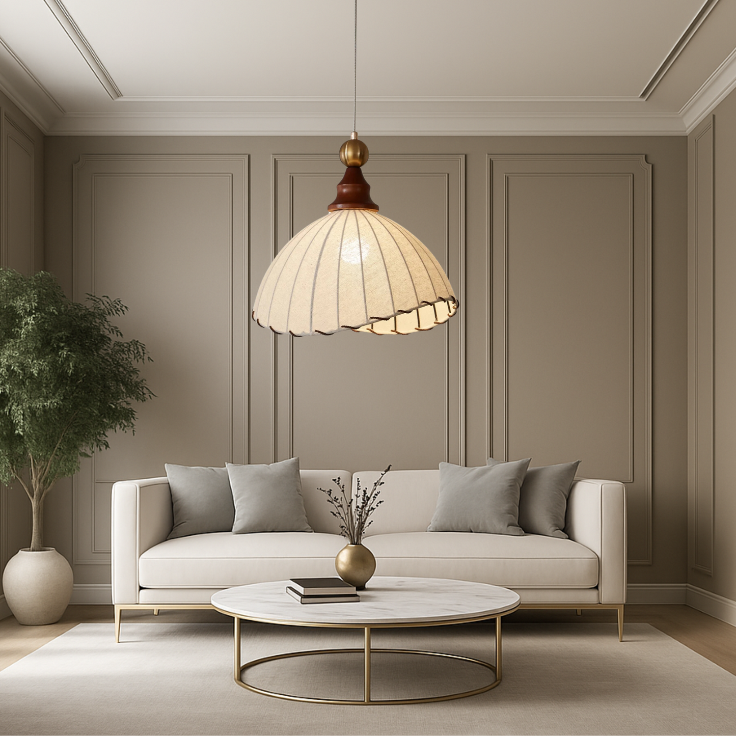 Sculptural Pendant Lamp | Contemporary Design with Adjustable Height 4