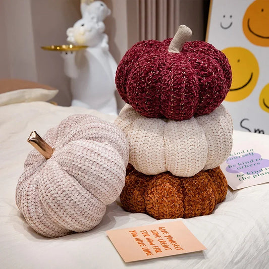 Plush Pumpkin Pillow | Cozy Nordic-Inspired Fall Decor 1