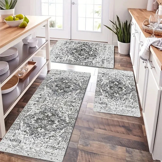 Bohemian Kitchen Runner Rug | Soft Microfiber with Anti-Slip Backing 1