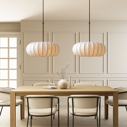 Silk Pendant Light | Handmade Minimalist Design for Modern Spaces 2