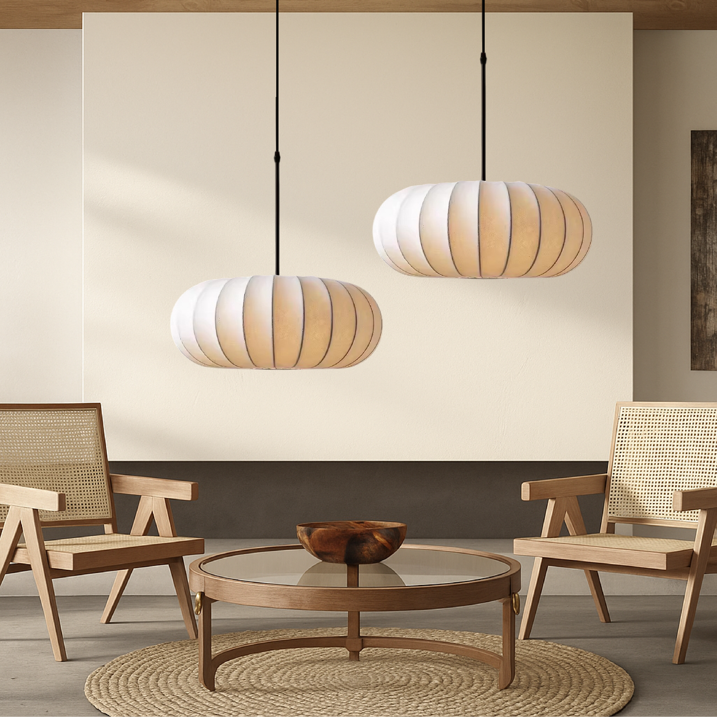 Silk Pendant Light | Handmade Minimalist Design for Modern Spaces 3