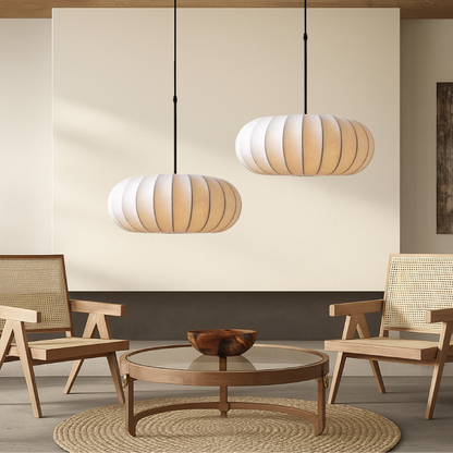 Silk Pendant Light | Handmade Minimalist Design for Modern Spaces 3