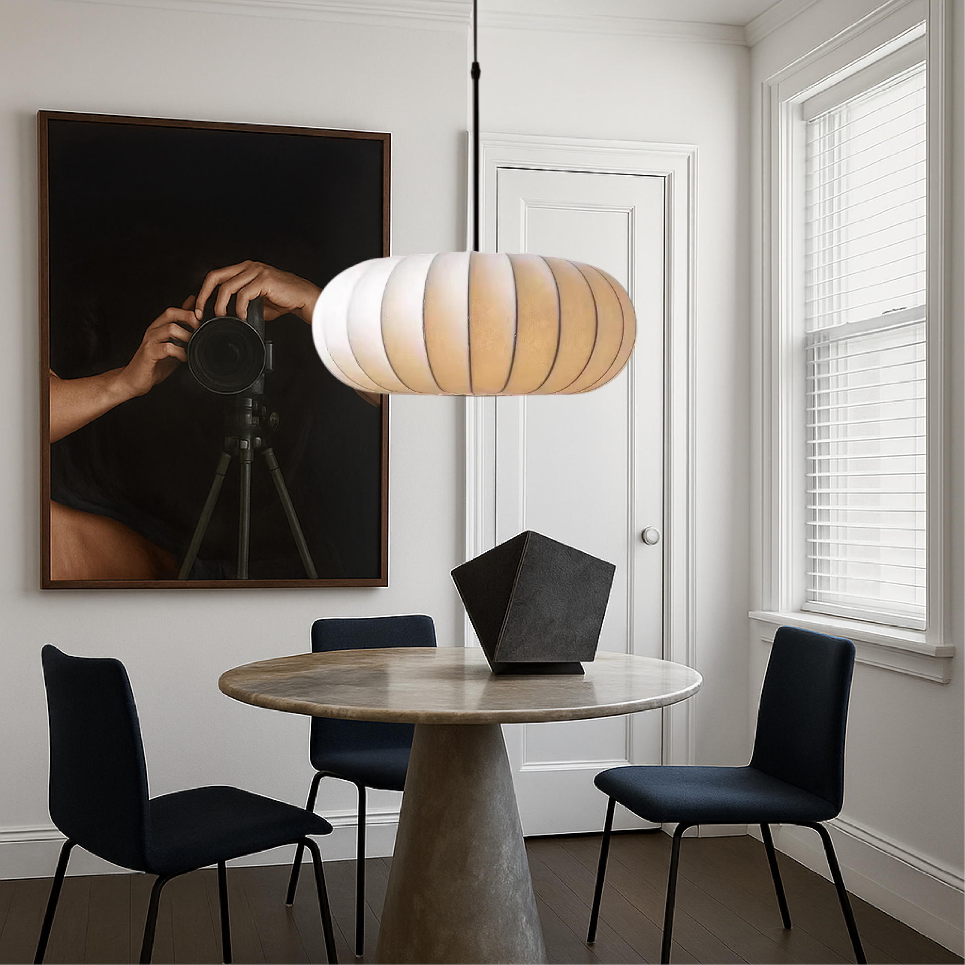 Silk Pendant Light | Handmade Minimalist Design for Modern Spaces 6