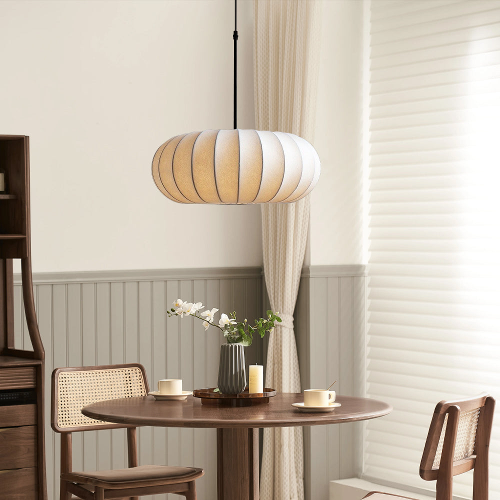 Silk Pendant Light | Handmade Minimalist Design for Modern Spaces 8