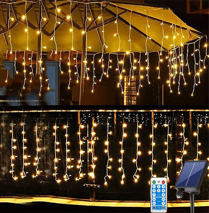 Solar Icicle Lights | 8 Modes for Enchanting Outdoor Decor 1