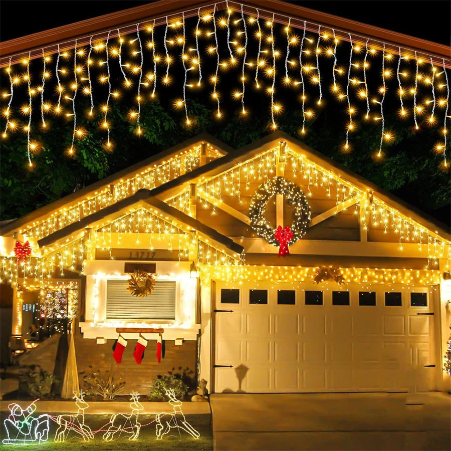 Solar Icicle Lights | 8 Modes for Enchanting Outdoor Decor 4